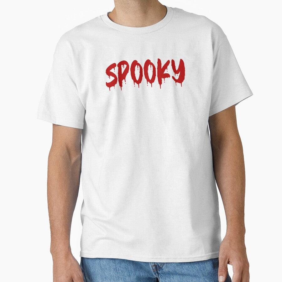 RED ON WHITE SPOOKY BLOOD DRIP by RomeArtCo