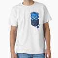Cute Blue Pocket Lion Cartoon Sticker by ExploreAura Studio