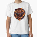 Fire Tiger Head – Flaming Wild Predator Design by CreativeMindsetLab