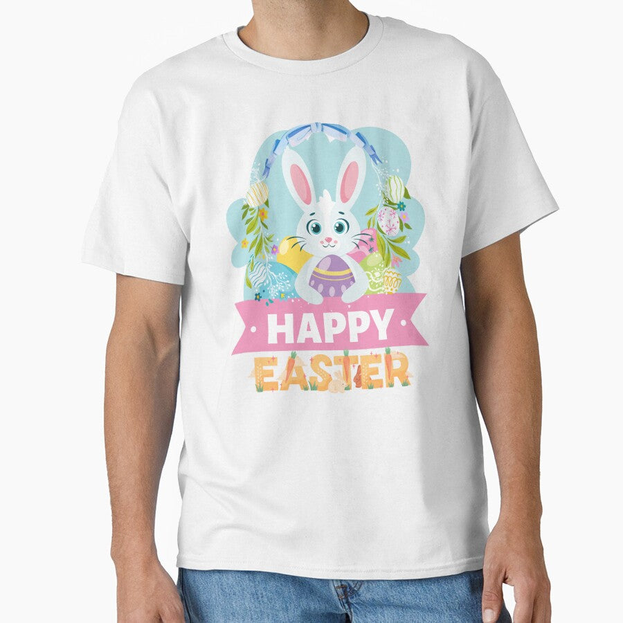 Happy Ester Ester Bunny and  Easter Eggs by FreeMind-Design