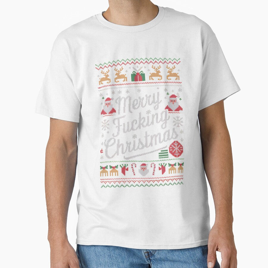 Merry Fcking Christmas Funny Ugly Sweater Holiday by torildorxop