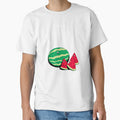 Happy Summer- Summer Vibes- Watermelon Classic T-Shirt by Shalinistudio