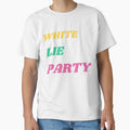 funny white lie t shirt party by berenger04