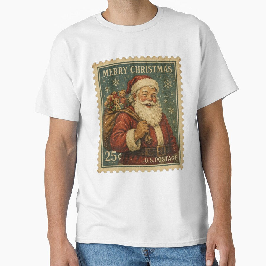 Vintage Santa Claus Christmas Postage Stamp by Kenny8716