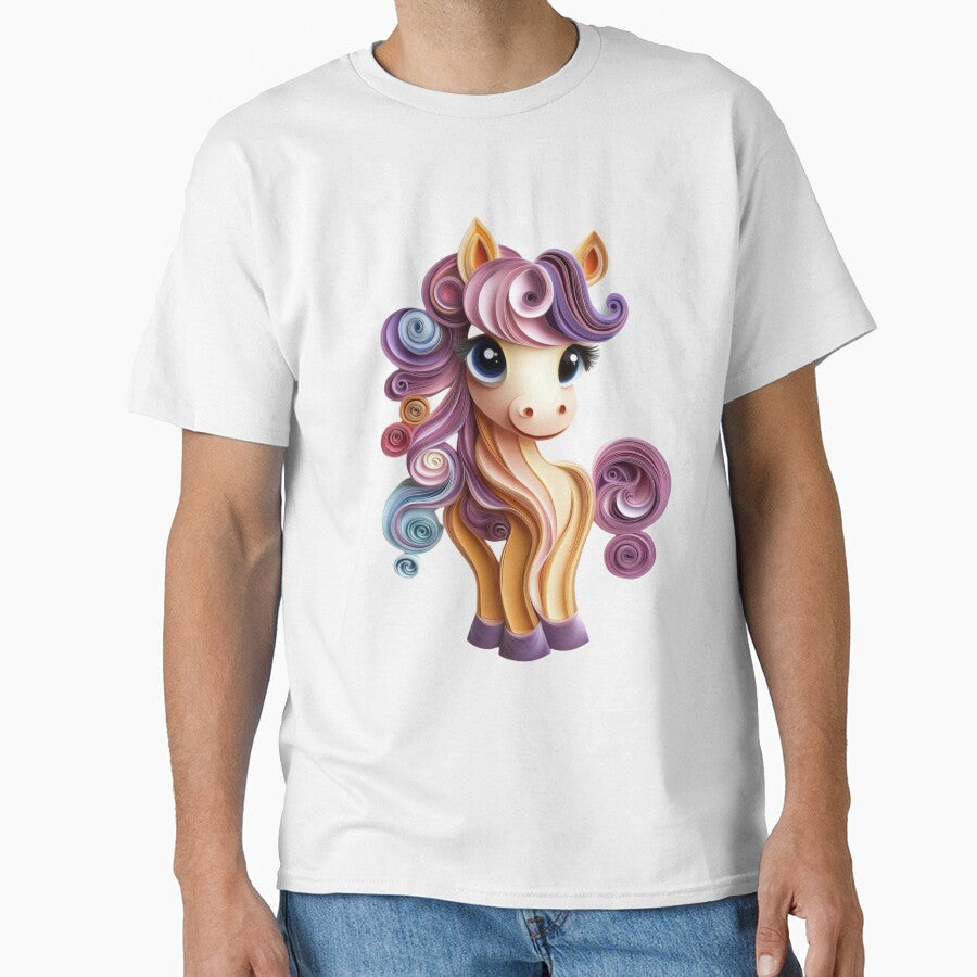 Cute Kawaii Horse by PrintsByFrank