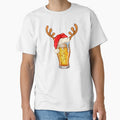 Winedeer Reinbeer Santa Hat Reindeer Couple Xmas Matching by DanielleTonia