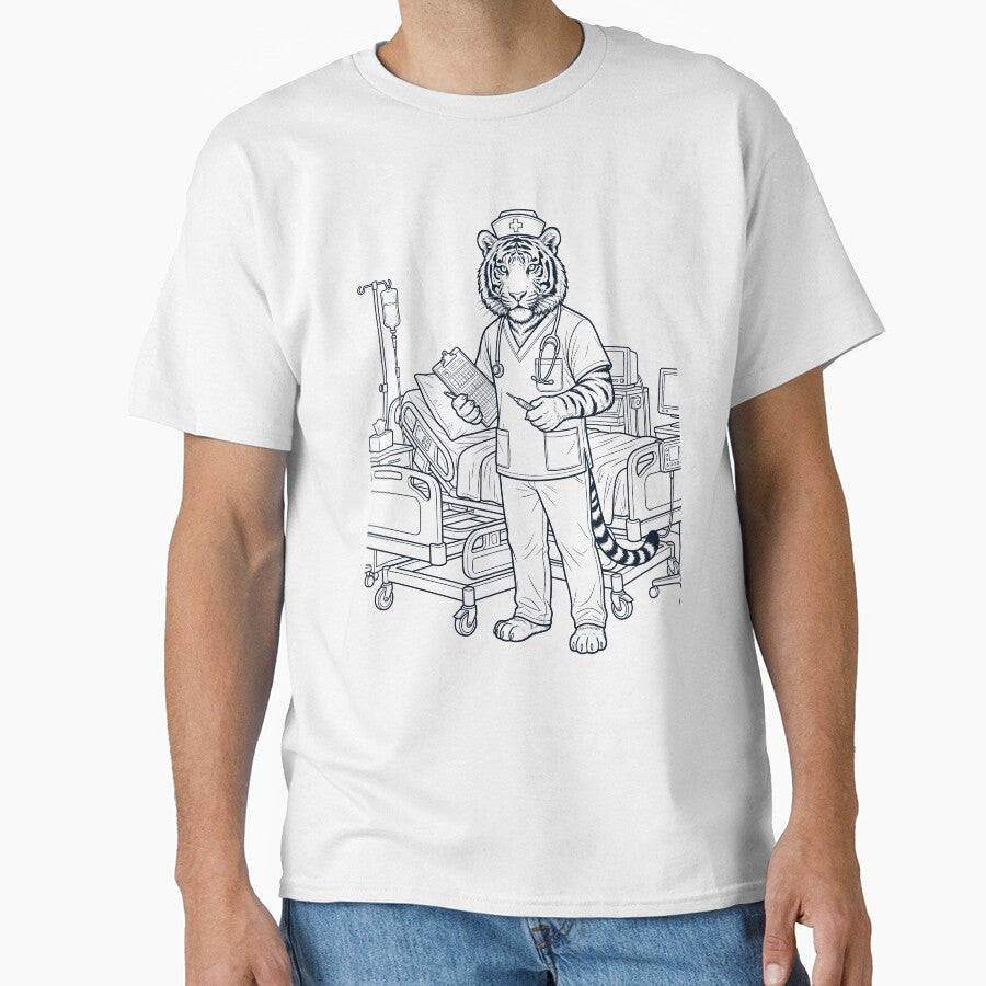 Vintage Tiger Nurse Animal Lover by TerryConnells