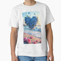 Valentines Day blue roses heart on the beach landscape, valentine  landscape,valentine art,valentine design by Expressions-Sel