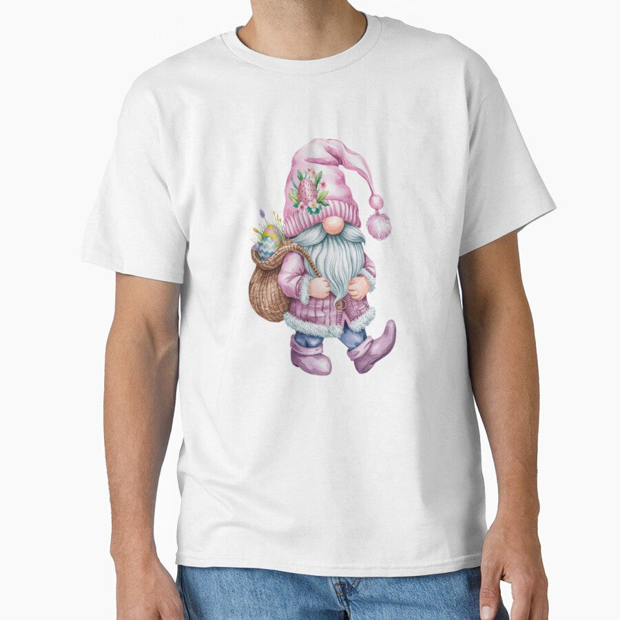 funny easter dwarf with pink clothes and a sack of eggs ,Happy Easter,Easter Humor,Easter Day,funny easter design by Expressions-Sel