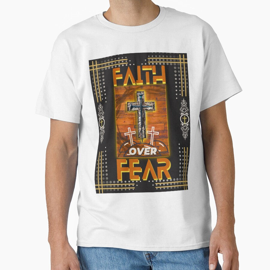 Faith over Fear posters, prints & Stickers by Ray Dodson
