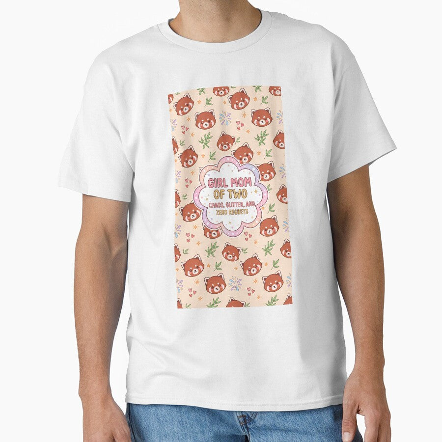 Girl Mom of 2 Cute Red Panda by Itsheartshop