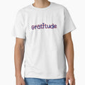 Gratitude in red and blue with a heart by DaveDanchuk