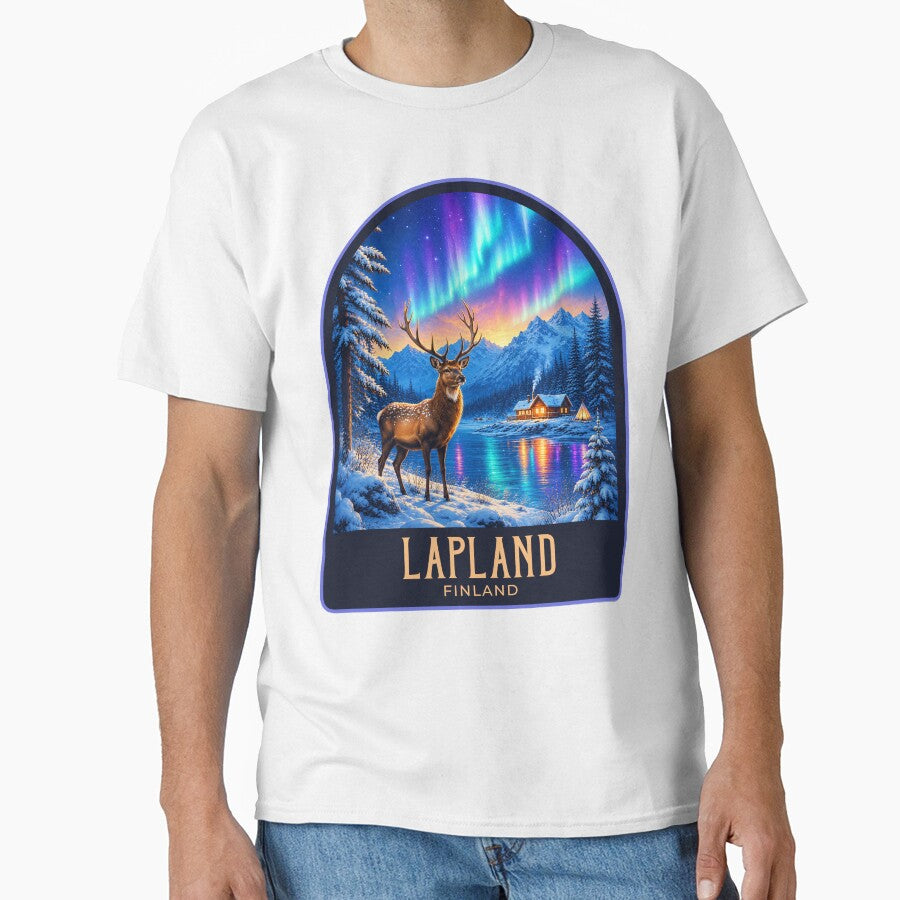 Lapland Vintage Travel Illustration by HomeLivingCo