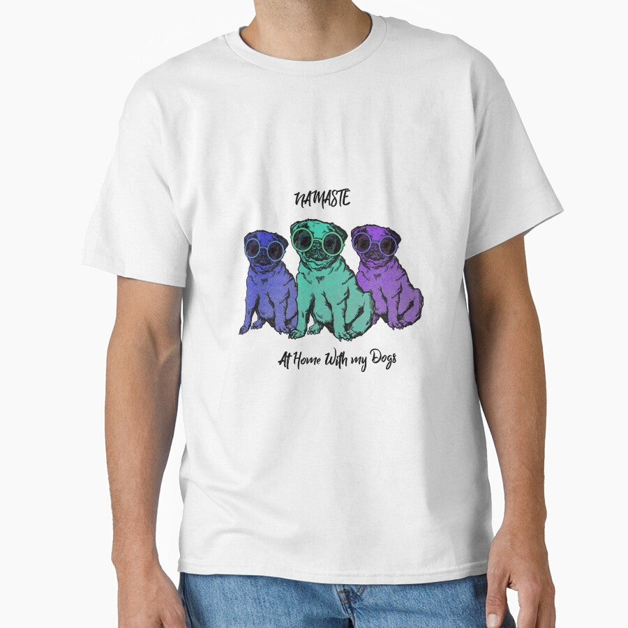 Namaste Dogs T shirt by Duxt