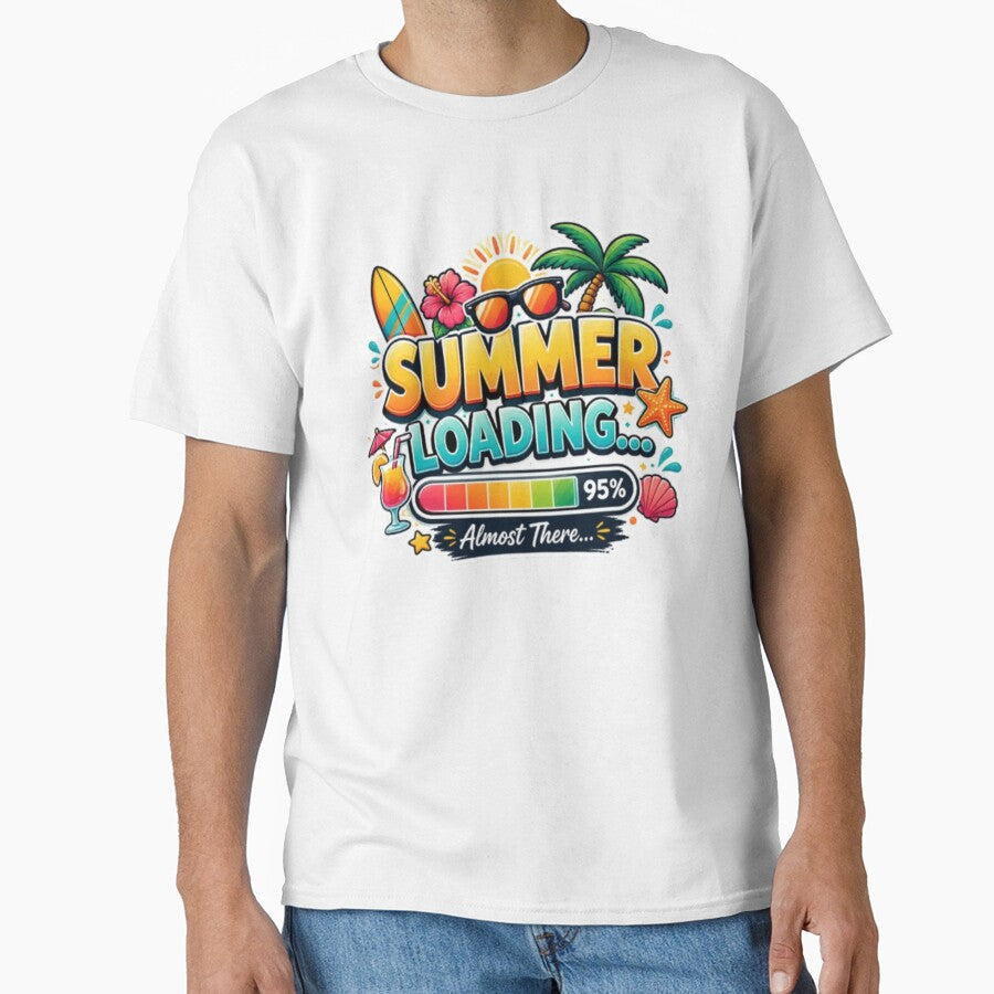 Summer Loading... 99% Vacation Incoming | Funny Beach Vacation Sticker Style by Salma.Store