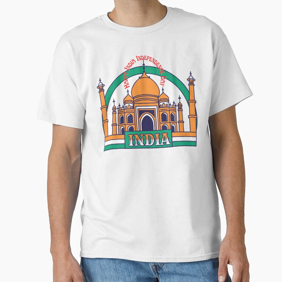 Happy Independence Day India 2021 Retro Taj 75th Independence Day by JumboExclusive