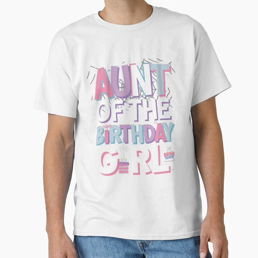 Aunt Of The Birthday Girl Matching Family Spider by Sutvaomom