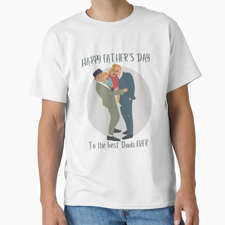 HAPPY FATHERS DAY Gay Couple ( same sex couple)  Card by JosTees96