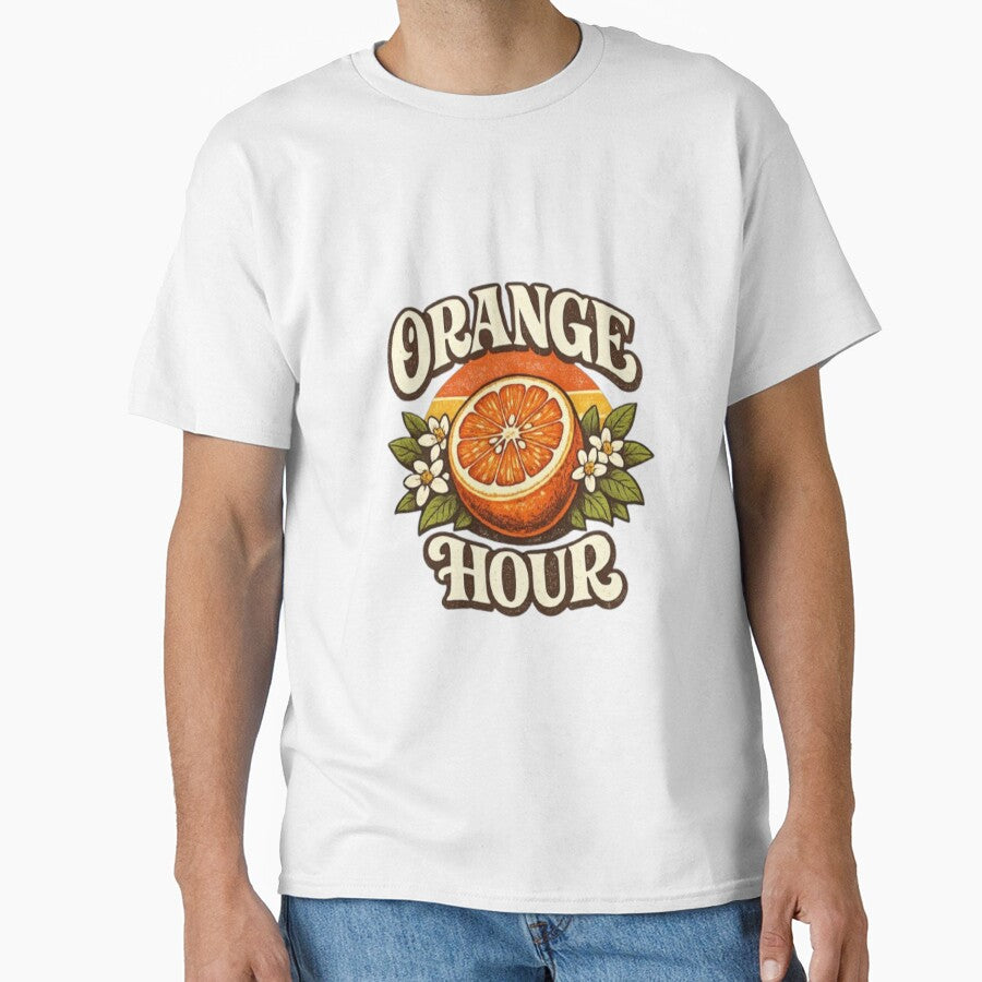 Orange Hour Classic T-Shirt by Lulu Shop