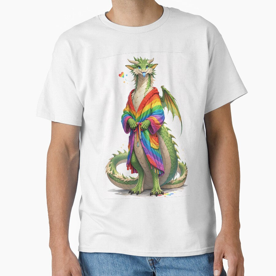Long Noodle Dragon in a Rainbow Bathrobe - LGBTQ by TunikaSVEN93
