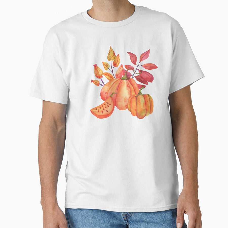 Maple leaves and ripe pumpkin by Designhub14