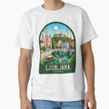 Ljubljana Vintage Travel Illustration by HomeLivingCo