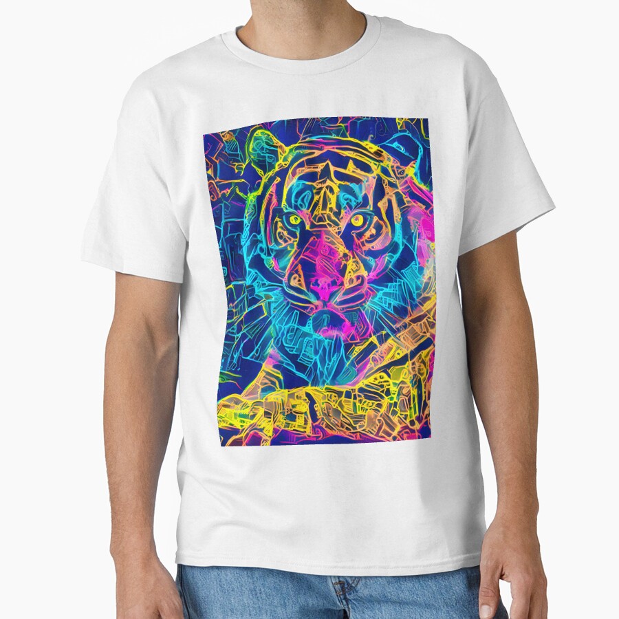 Neon Tiger by dreamincolor