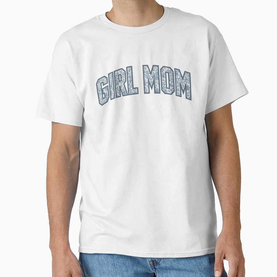 GIRL MOM Floral Lettering Design, toile floral girl mom, girl pregnancy announcement, girl mom, Mother's Day gift, cute mom by Kina-design