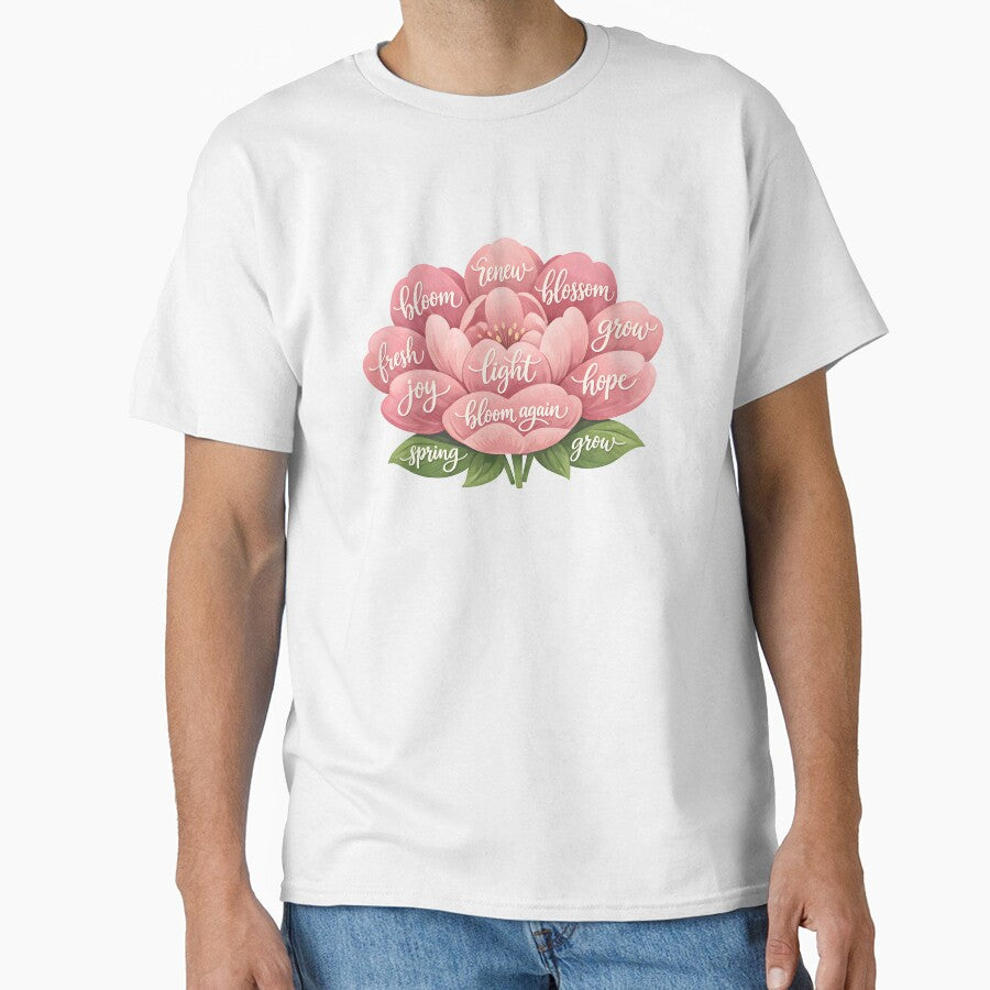 Spring Floral Typography Inspirational by Byte-shirt