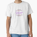 Purple Flower Sister Name Label (Black) by NormadWorld
