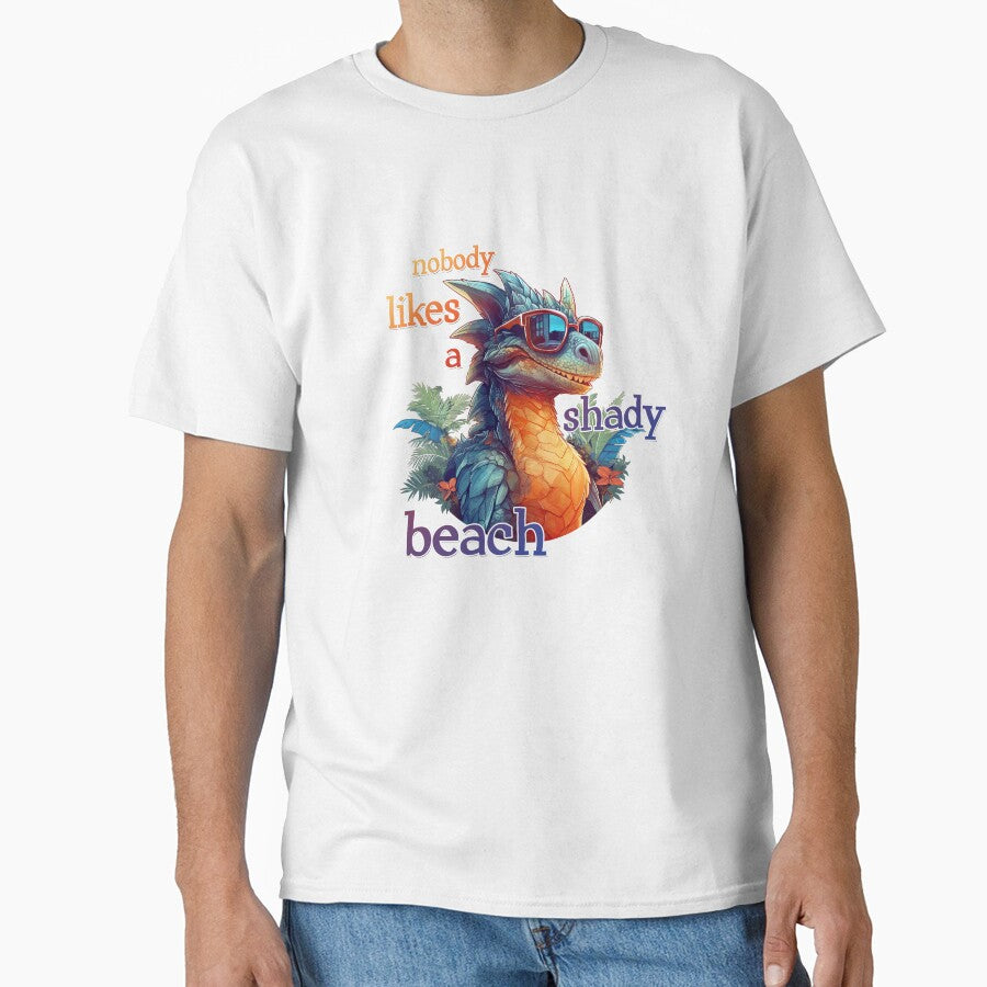 Nobody likes a shady beach. Dragon with sunglasses by TeePulseMania