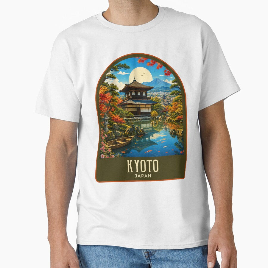Kyoto Vintage Travel Illustration by HomeLivingCo