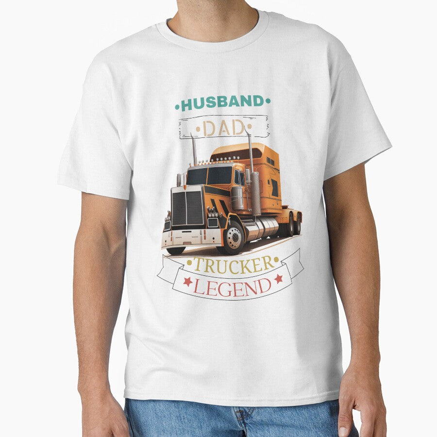 Husband Dad Trucker Legend Truck Driver Legend by Bird-Forest