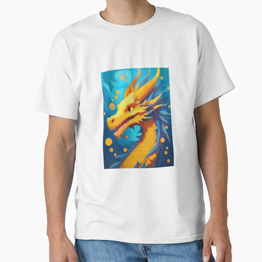Yellow cartoon dragon. by BAR DEC