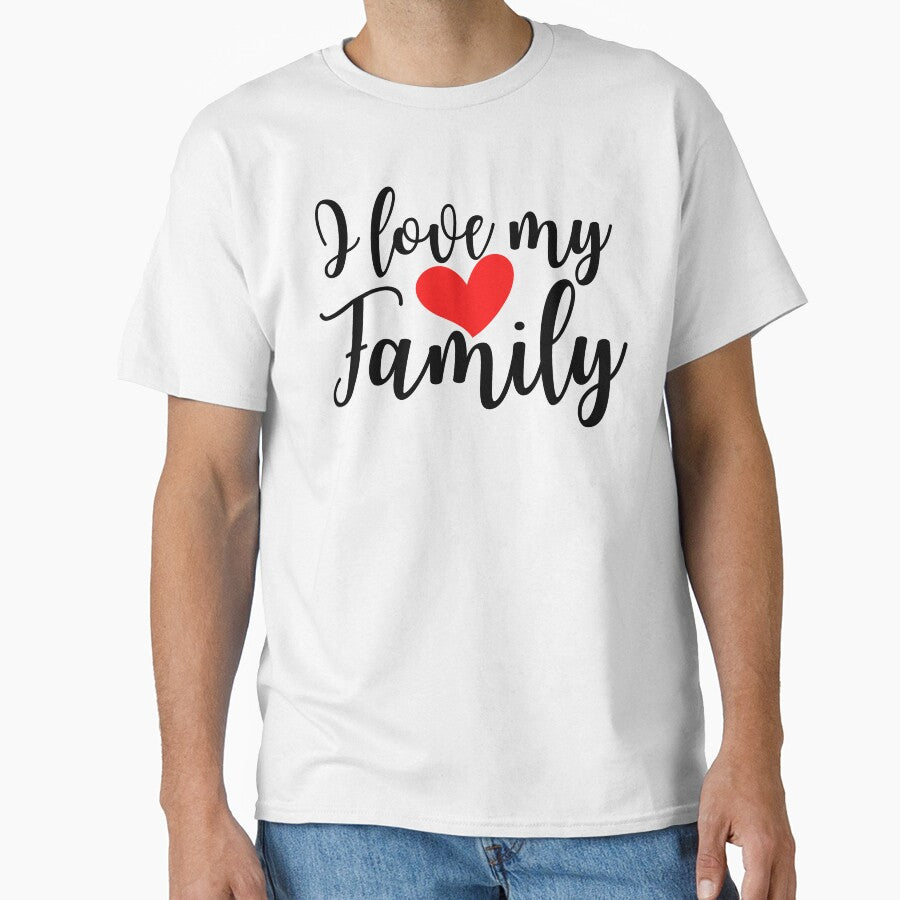I Love My Family ,Christmas family shirt,Love Family Shirt,Family Lover Tee,Gift for Family Lovers,Short-leeve Unisex T-shirt. by Babe3955