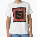 Happy Fall - Hand Drawn Colorful Fall Leaves by Victoria Rose