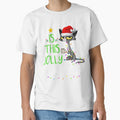 Is This Jolly Enough Black Cat Merry Christmas by LucilleRigg