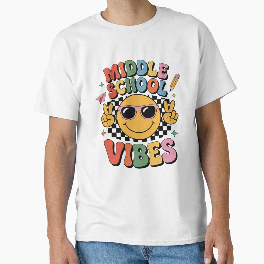Middle School Vibes Back to School Middle School Teacher by fferomananul