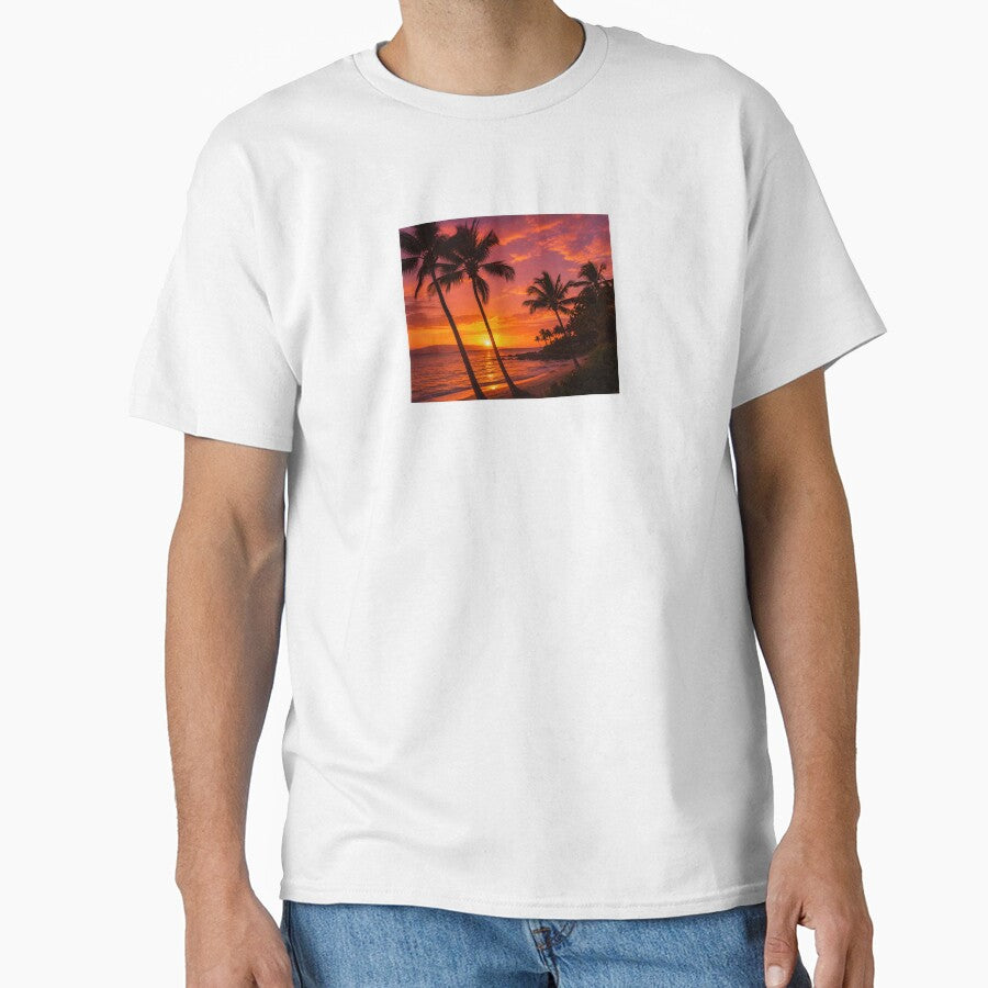 Tropical Sunset Palm Trees by parisiantoast
