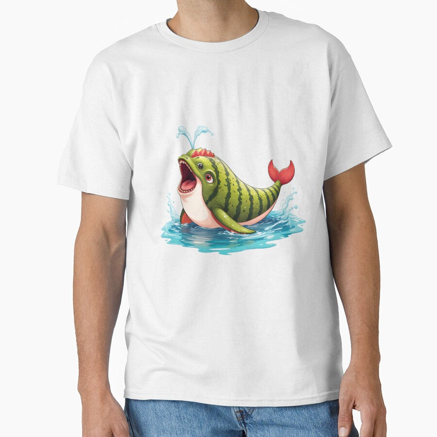 Funny Kawaii Watermelon Whale by Itsheartshop