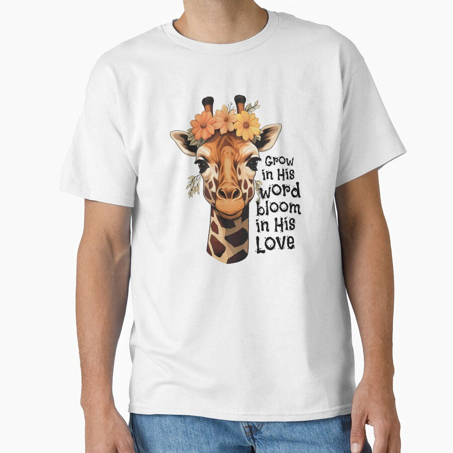 Grow In His Word Bloom In His Love Christian Faith by RockFireMerch