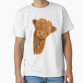 Retro Highland Cow Vintage - Hair Farm Animal by Moizento