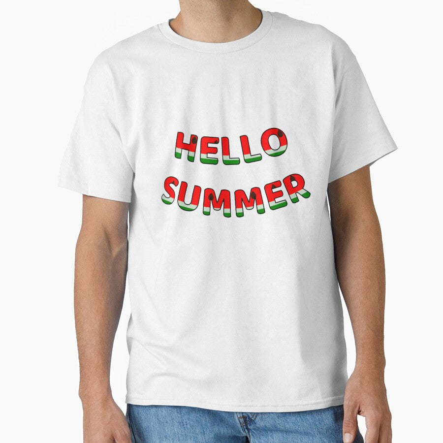 Hello Summer – Watermelon Inspired Fun PNG Design by B-M-Store