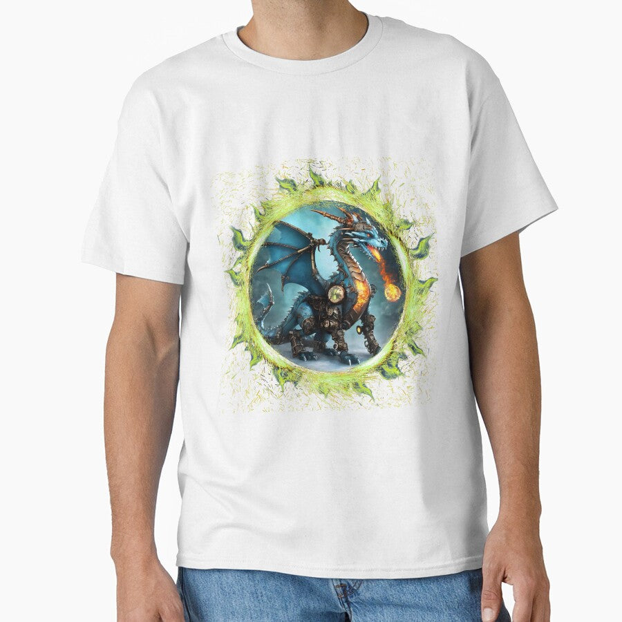 Fur Ball Dragon featuring intricate metal gears by BandGTees