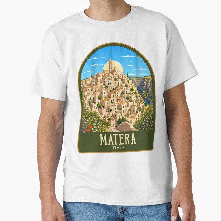 Matera Vintage Travel Illustration by HomeLivingCo