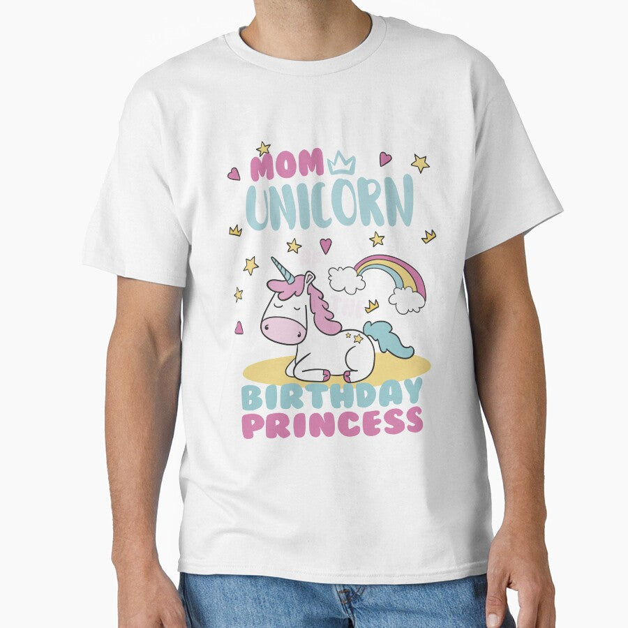 Mom of the Birthday Princess Unicorn Girl by binly123