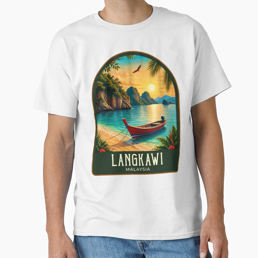 Langkawi Vintage Travel Illustration by HomeLivingCo