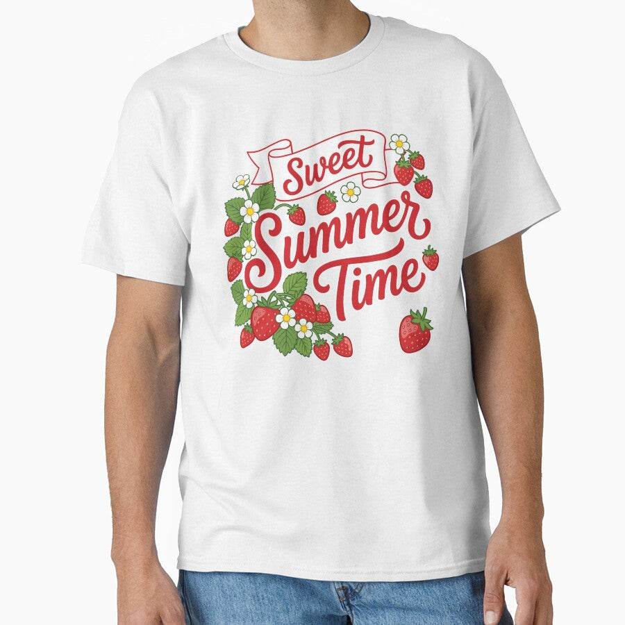Retro Strawberry Summer Time Kids Girls by KroghDs