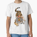 Crouching Tiger Landing Butterfly | Cartoon Tiger Cub by Snootrac