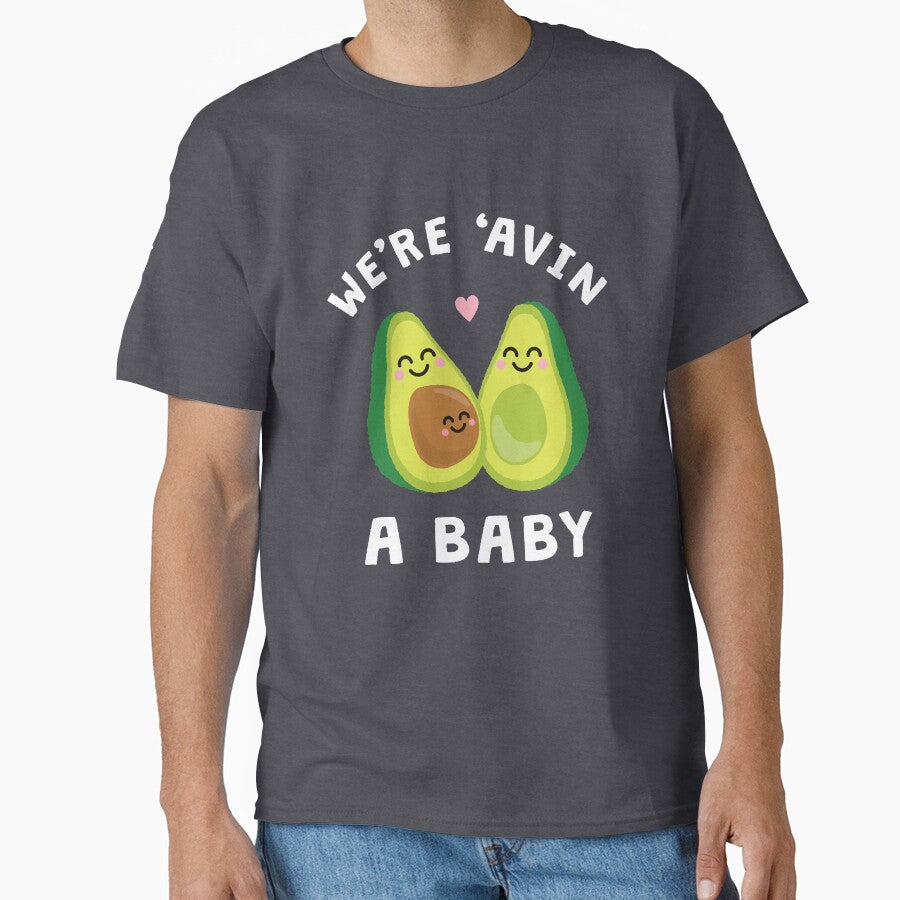 Funny Baby Pregnancy Announcement Shirt & Gifts: We're 'Avin A Baby Avocado by coolintent